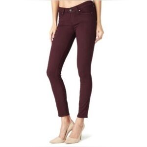 PAIGE Verdugo Ankle Vamp Red Skinny Jeans